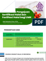 Mekanisme Pengajuan Sertifikasi Halal Dan Fasilitasi Halal Bagi UMK