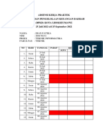 Absensi Kerja Praktek Dian