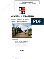 Disciplina: Geodesia Y Topografía Trabajo: Proyecto Catastral