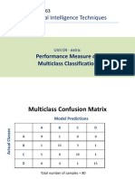 Multiclass Classification Performance Metrics