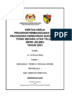 Kertas Kerja Ping Pong MSSD Jelebu Tahun 2021