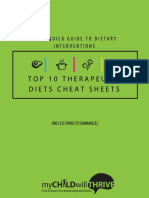 Tara Hunkin Top Ten Therapeutic Diets Cheat Sheets No Links