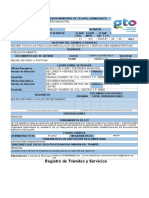 Registro de Trámites y Servicios