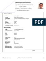 Comprobante de Datos Personales Del Alumno: Instituto Politécnico Nacional