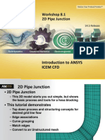 Workshop 8.1 2D Pipe Junction: Introduction To ANSYS Icem CFD