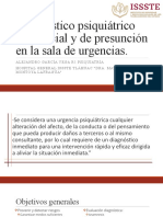 Diagnóstico Psiquiátrico Diferencial y de Presunción en La Sala de Urgencias