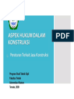 Peraturan Terkait Jasa Konstruksi UUJK No.02-2017