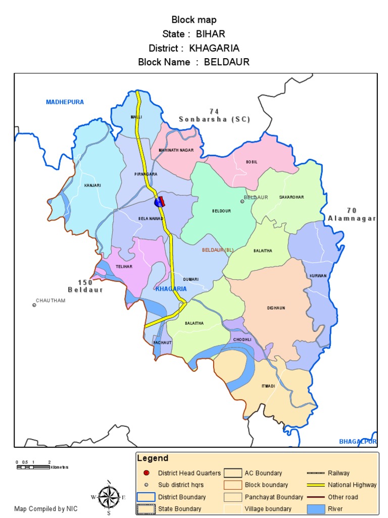 A Map Depicting the Key Villages, Towns, and Transportation Routes