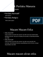 Bentuk Perilaku Manusia: - Perilaku Bermain - Perilaku Normatif - Perilaku Religius