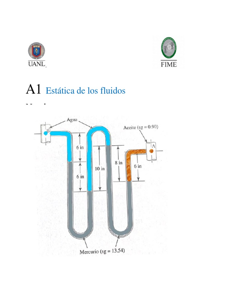 A3 Estatica de Los Fluidos | PDF
