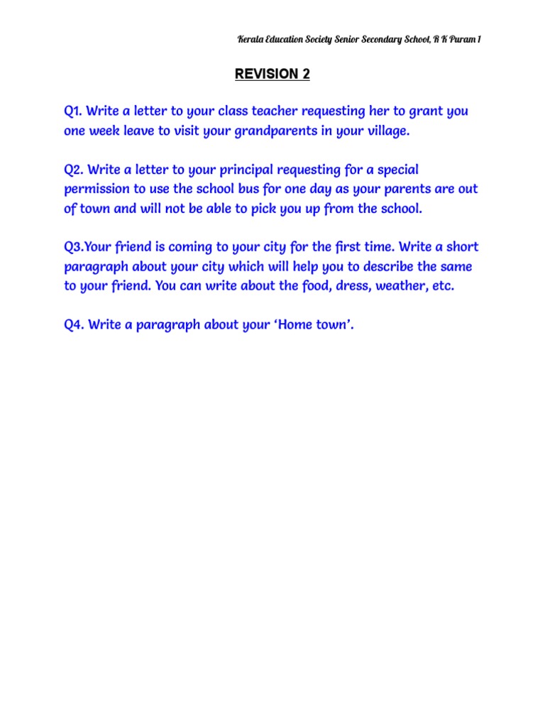 Student Writing Exercises | PDF