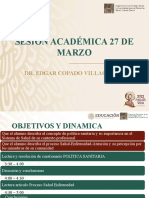 Sesión Académica 27 de Marzo: Dr. Edgar Copado Villagrana