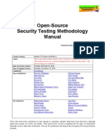 Open-Source Security Testing Methodology Manual - Created by Pete Herzog