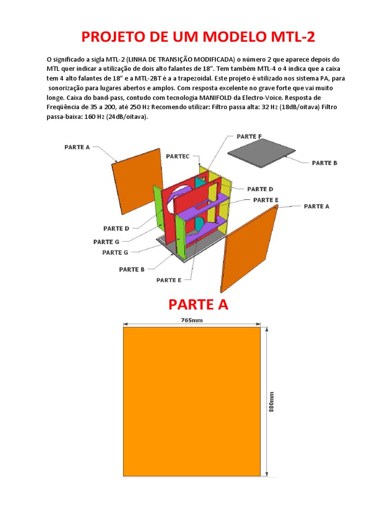 PROJETO DE UM MODELO MTL | PDF