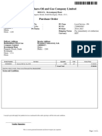 Purchase order for internet bill