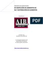 Principios de Inspección en Ambientes de Manufactura y Distribución de Alimentos