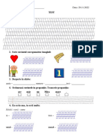 Test 1. Scrie După Dictare