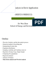 Data Analysis and Time Series for Environmental Applications