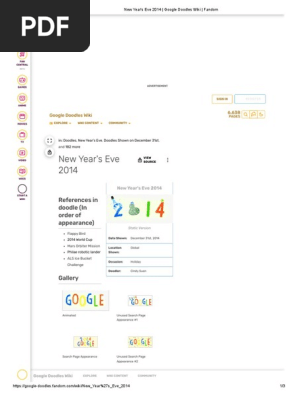 New Year's Eve 2014 _ Google Doodles Wiki _ Fandom
