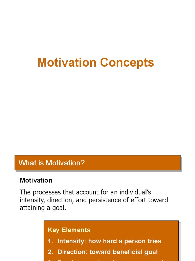 Motivation Concepts Pdf Goal Motivational
