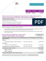 Terima Kasih Telah Menggunakan Layanan Kami. Tagihan Anda Saat Ini... Thank You For Using Our Services. Your Account at A Glance..