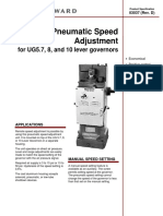 UG Governor With Pneumatic Speed Adjust Product Spec