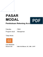PASAR MODAL MODUL 2. Pembukaan Rekening Account