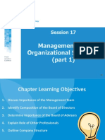 Management and Organizational Structure (Part 1) : - Click To Edit Master Text Styles