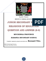 Junior Religious of Education Question and Answer 1