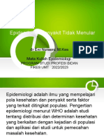 Epidemiologi Penyakit Tidak Menular: DR Eni Nuraeni, M.Kes Mata Kuliah Epidemiologi