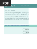 Skills Matrix Template