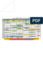 Tentative Time Table For 4 Semester Ba/Bsc/Bcom - 2023: Govt. Degree College, Pulwama Kashmir TH