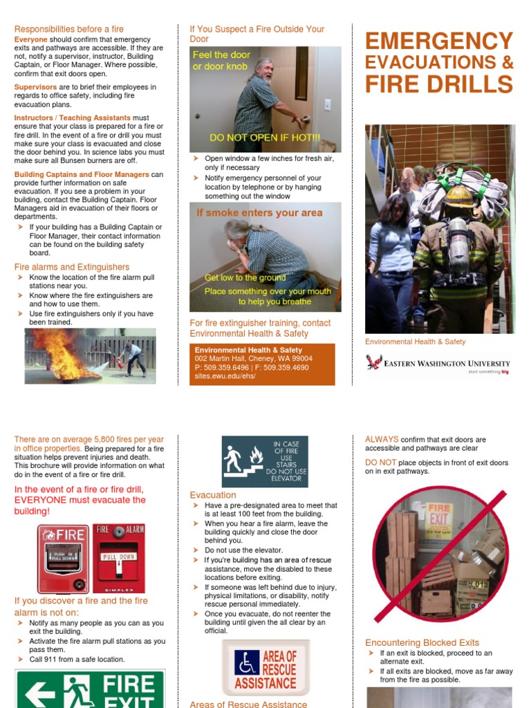 Emergency Evacuations and Fire Drills PDF Emergency Evacuation
