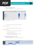 Activity Guide - Exploring Two Columns - Unit