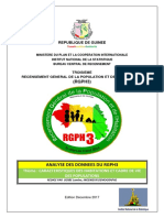 Republique de Guinee: Analyse Des Donnees Du Rgph3