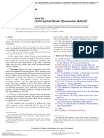 Density of Semi-Solid Asphalt Binder (Pycnometer Method) : Standard Test Method For