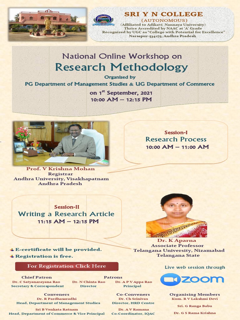 Research Methodology: National Online Workshop On | PDF