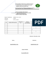 Daftar Hadir Proktor & Teknisi, Pengawas, Panitia