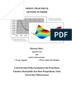 Modul Praktikum Metode Numerik: Mashuri, S.Si Dan Asisten Laboratorium: 1. Geogy Anggara 2. Restu Agista Dwi Maulana