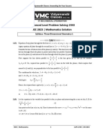 Advanced Level Problem Solving-2343 JEE 2023 - Mathematics Solution