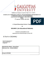 B.Tech in CSE (AIML) : EDUINFO (An Educational Website)