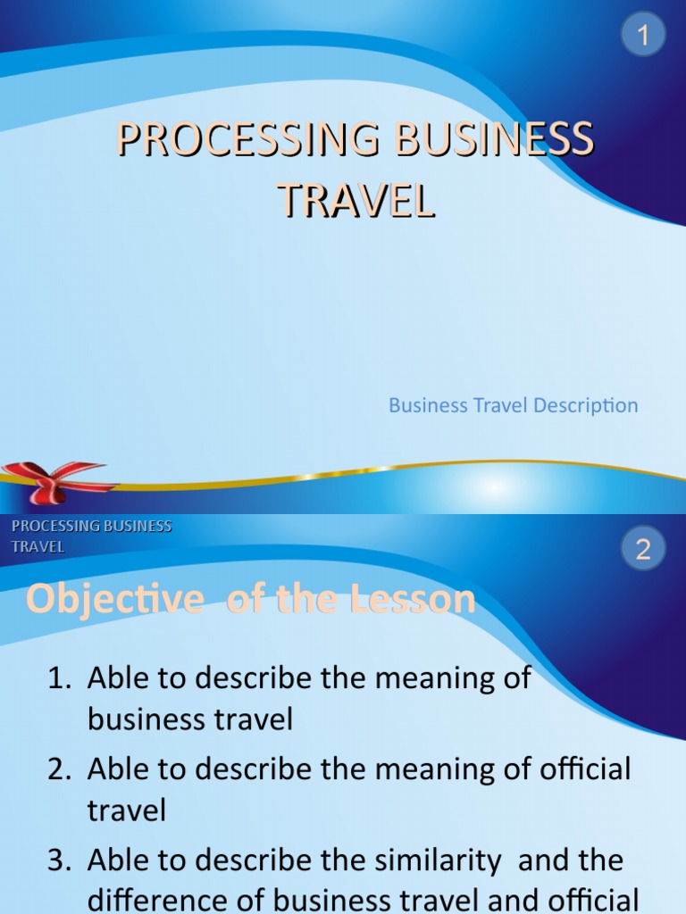 Business Travel PDF Payments Money
