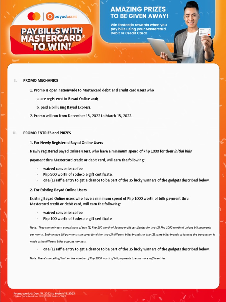 Pay Bills With Mastercard Mechanics PDF Debit Card Identity Document