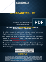 Session 7: Forecasting - Iii