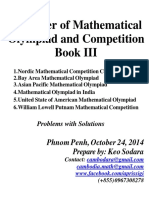 A Corner of Mathematical Olympiad and Competition Book III: Phnom Penh, October 24, 2014 Prepare By: Keo Sodara