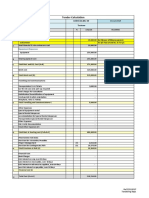 Tender Calculation: Material & Subcontractors