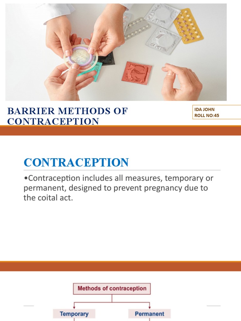Barrier Method PDF Birth Control Condom