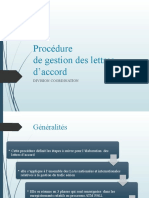 Procédure de Gestion Des Lettres D'accord: Division Coordination