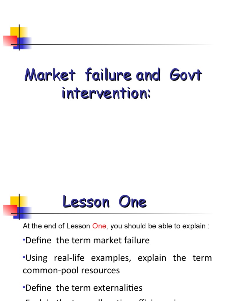 Market Failure and Govt Intervention | PDF | Adverse Selection ...