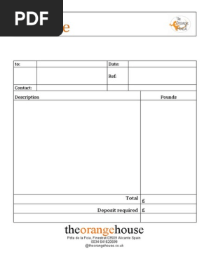 BLANK INVOICE